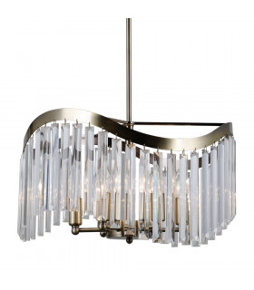 Sabrig pendant lamp 6 bulbs Antique bronze