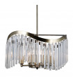 Sabrig pendant lamp 6 bulbs Antique bronze