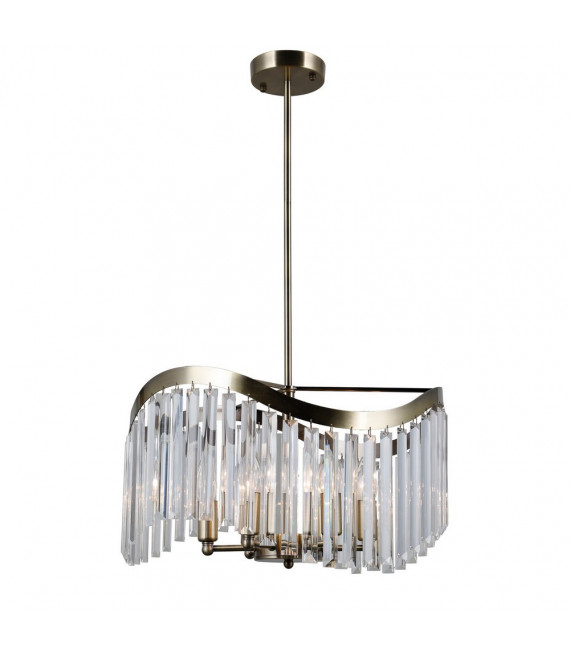 Lampada a sospensione Sabrig 6 lampadine Bronzo antico