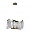 Sabrig pendant lamp 6 bulbs Antique bronze