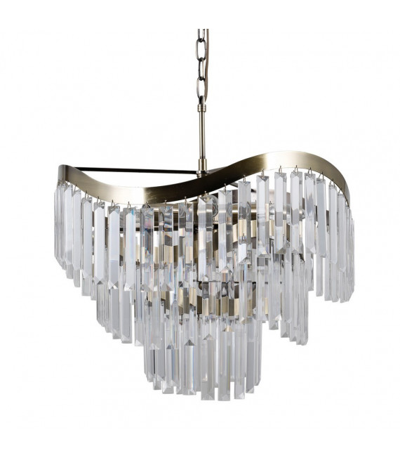 Lampada a sospensione Sabrig 8 lampadine Bronzo antico