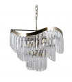 Sabrig pendant lamp 8 bulbs Antique bronze