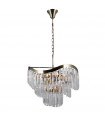 Suspension Sabrig 8 ampoules Bronze antique