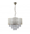Torreia 2-light pendant light Steel Antique brass