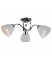 Ceiling light Lugano Chrome Steel 3 bulbs 18cm