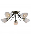 Ceiling light Cristina Black Steel 5 bulbs 22cm