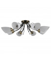 Ceiling light Cristina Black Steel 8 bulbs 27cm