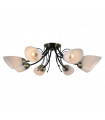 Ceiling light Cristina Black Steel 8 bulbs 27cm