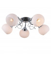 Plafonnier Masseri Acier Chrome 5 ampoules 25cm