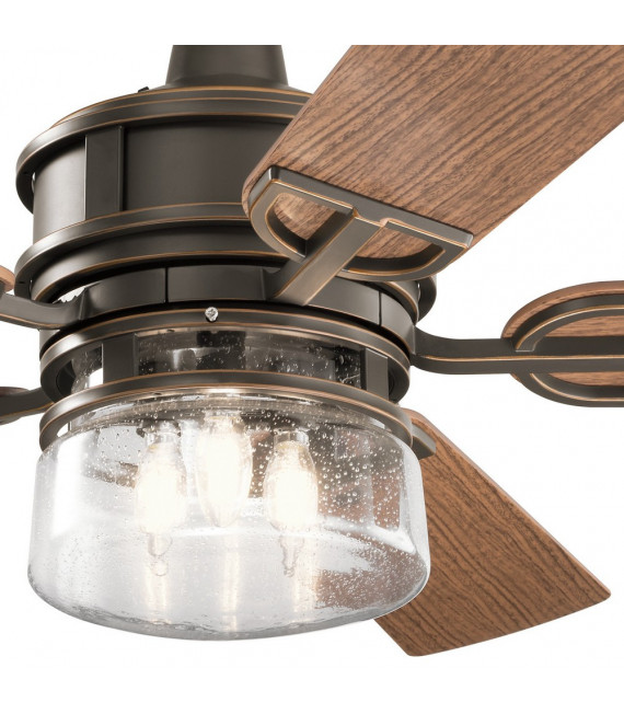 Ventilatore da Soffitto Kichler Noce Scuro, Noce 48 Cm