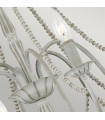 Chandelier without lampshades Maryville Wood, steel Gray washed 6 bulbs 74.3cm
