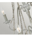 Chandelier sans abats jours Maryville Bois,acier Gris lavé 9 ampoules 83,8cm