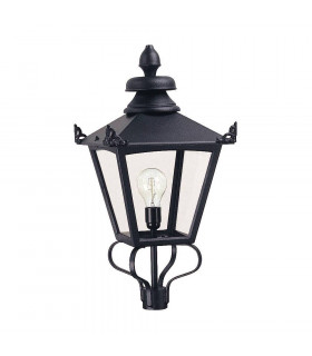 Lampione da giardino Grampian Black 1 lampadina 66cm