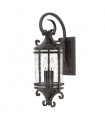 Lanterne de jardin Casa Verre transparent,aluminium Noir vieilli 2 ampoules 54,1cm