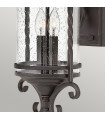 Casa garden lantern Clear glass, aluminum Aged black 2 bulbs 54.1cm