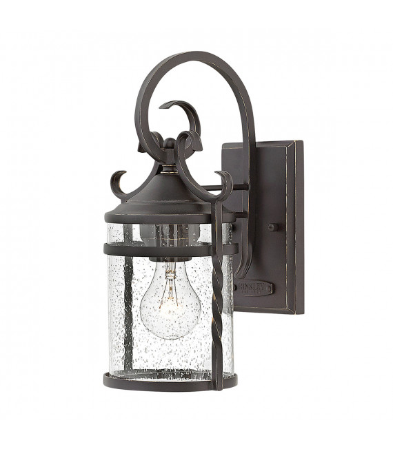 Lanterne de jardin Casa Verre transparent,aluminium Noir vieilli 1 ampoule 33cm