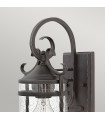 Casa garden lantern Clear glass, aluminum Aged black 1 bulb 33cm