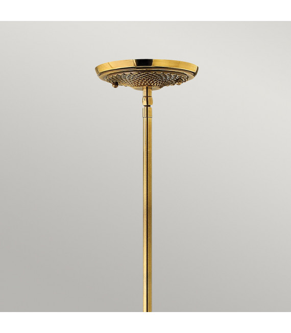 Plantation pendant lamp Solid brass, Clear Burnt brass 1 bulb 20.6cm