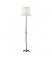 Floor lamp Dorothy Glass, metal, PVC Chrome, white, Transparent 1 bulb 165cm