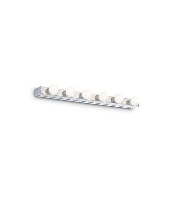 Prive Chrome bathroom wall light 6 bulbs 4cm