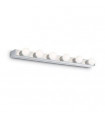 Applique de salle de bains Prive Chrome 6 ampoules 4cm