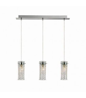 Iguazu pendant lamp 3 chrome bulbs