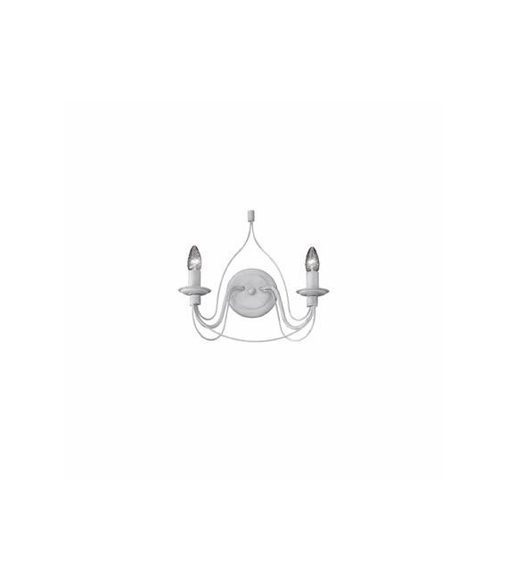 Corte Rust brown metal wall light 2 bulbs 37cm