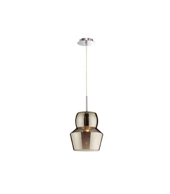 Lampada a sospensione di design Zeno 1 lampadina Grigio