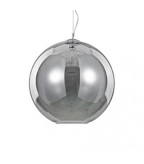 Lámpara colgante Nemo 1 bombilla Gris