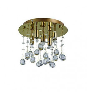 Moonlight Gold Pendelleuchte 5 Glühbirnen 20cm
