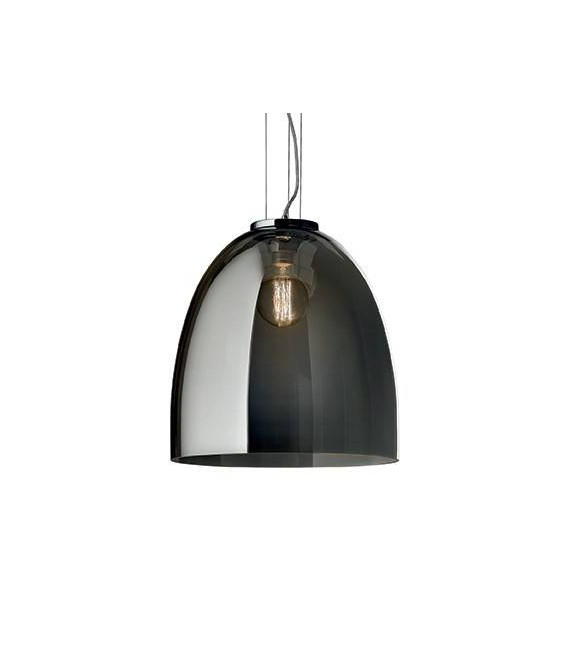 Lampada a sospensione Eva 1 lampadina Grigio