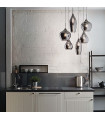 Soft 6-bulb pendant light Gray