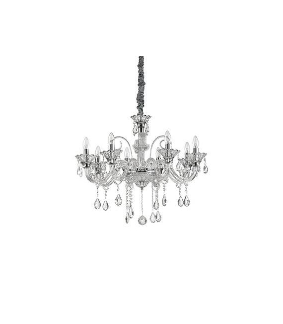 Candelabro sin pantalla Colossal Cristal Claro 8 bombillas 80cm