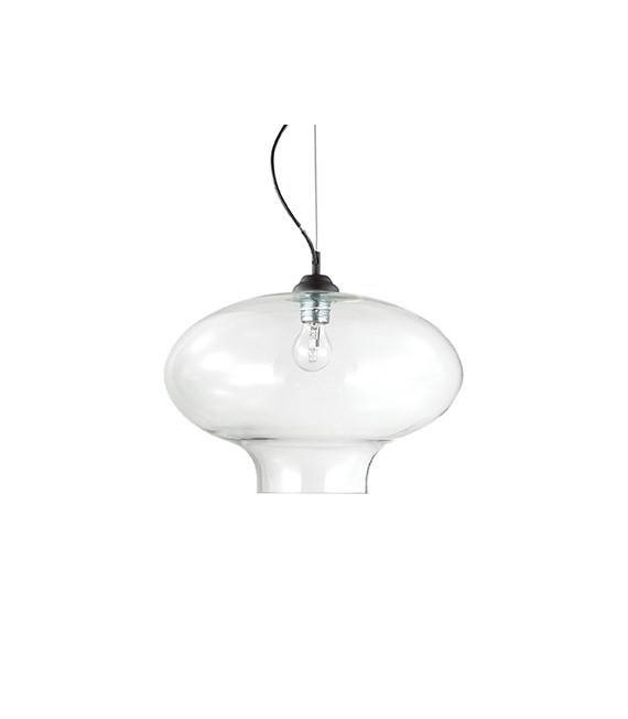 Bistro Black Glass Pendelleuchte 1 Glühbirne 70cm