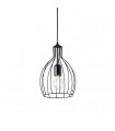 Ampolla Black Metal Pendant 1 bulb 45cm