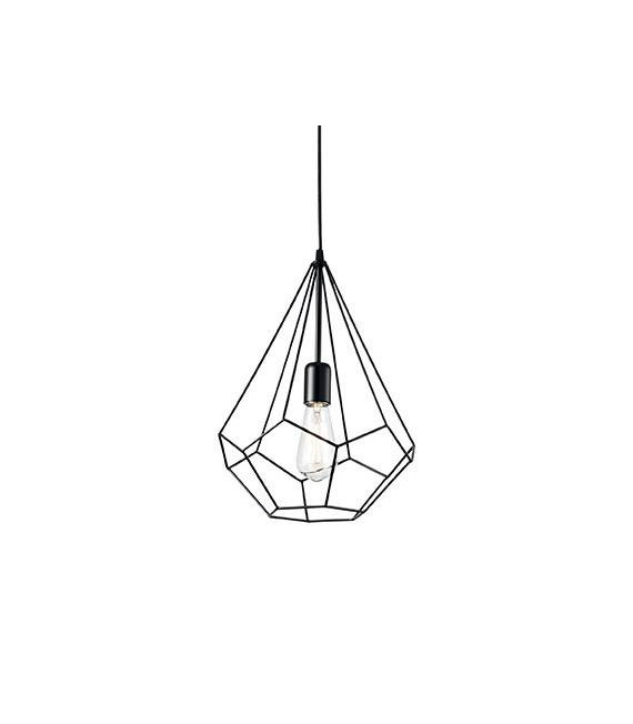 Ampolla Black Metal Pendant 1 bulb 60cm