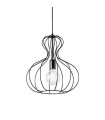 Ampolla Black Metal Pendant 1 bulb 55cm