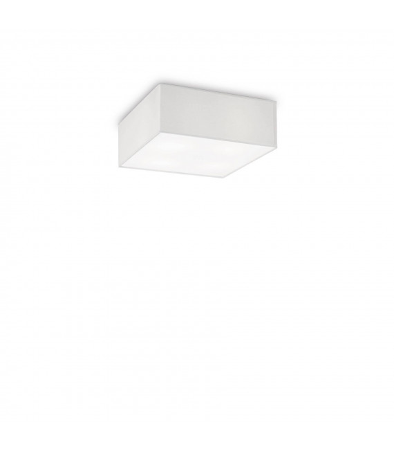 Plafoniera Ritz Tessuto bianco 4 lampadine 15cm