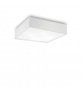 Plafonnier Ritz Tissu blanc 4 ampoules 15cm