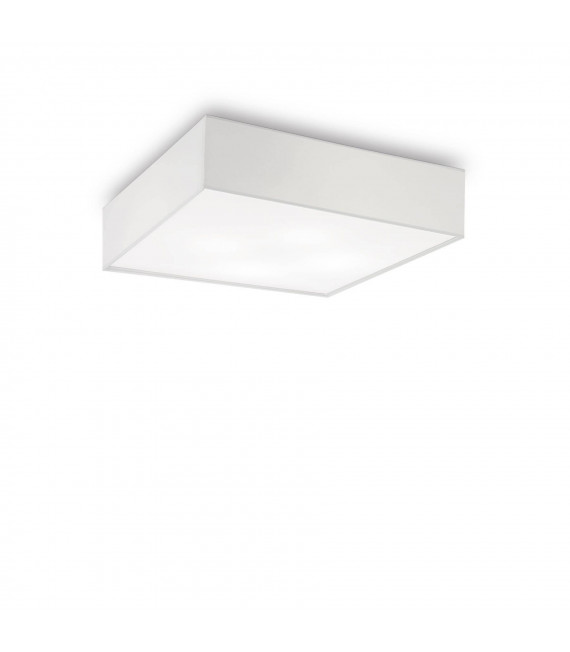Plafoniera Ritz Tessuto bianco 4 lampadine 15cm