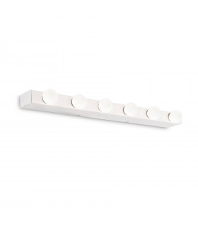Prive Wandleuchte Weißmetall 6 Glühbirnen 4cm