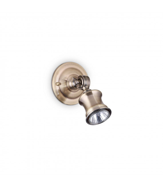 Spot Barber Métal Finition brunie 1 ampoule 16cm