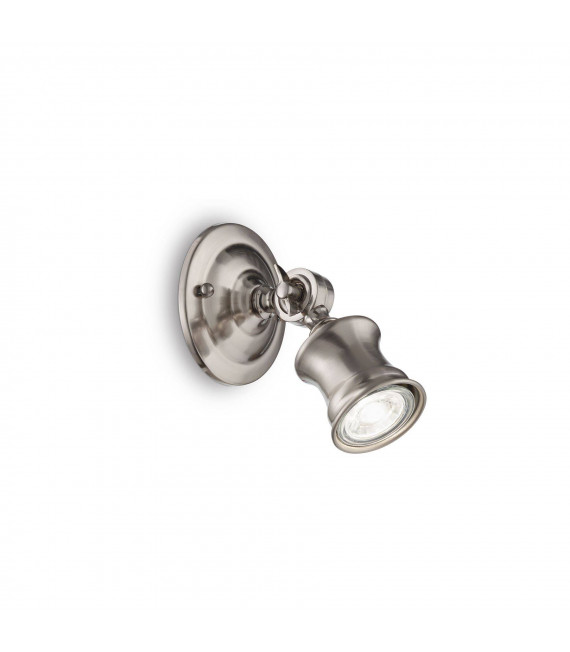 Spot Barber Metall Nickel 1 Birne 16cm