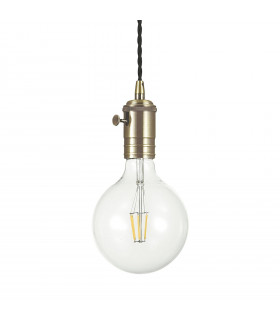 Doc Metal Lead Pendant 1 bulb 18cm