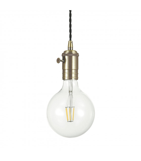 Lampada a sospensione Doc in metallo 1 lampadina 18cm