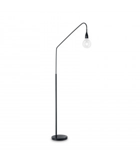 Lámpara de pie Minimal Black Metal 1 bombilla 175cm