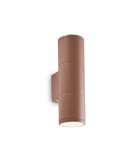 Applique de jardin Gun Métal,aluminium Café 2 ampoules 21cm