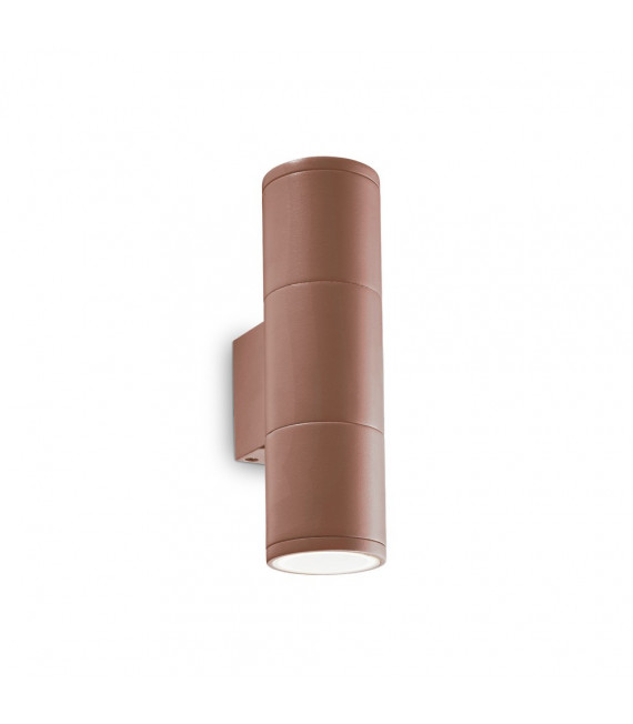 Garden wall lamp Gun Metal, aluminum Café 2 bulbs 21cm