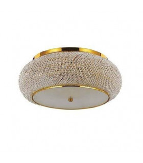 Plafón Diseño Pasha Gold Metal 14 bombillas 28cm