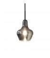Lido Pendant Smoked Glass 1 bulb 29cm